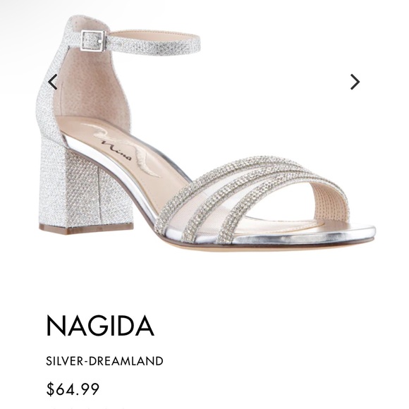 Nina Shoes - Nina silver block heel